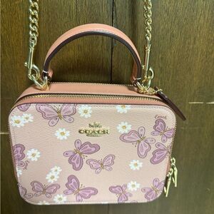 Coach Pink and Purple Butterfly Mini Bag
